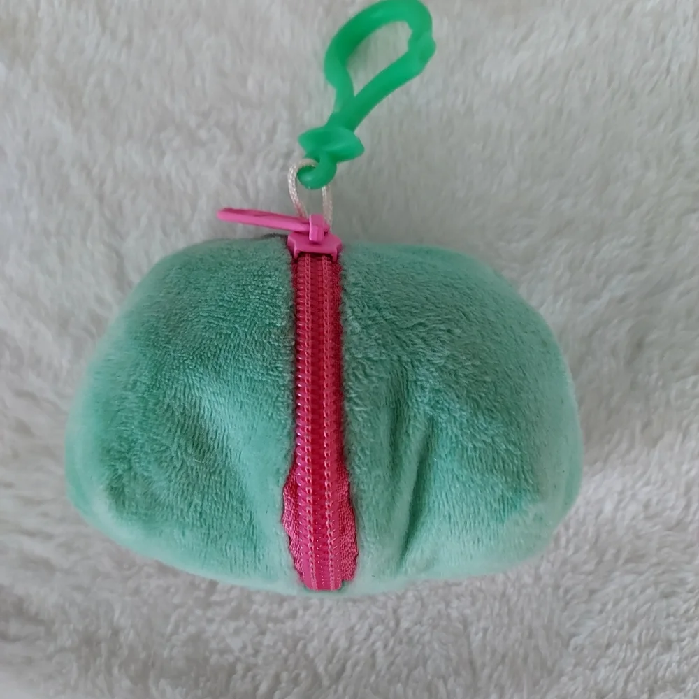 Radz Plusheez 2017 cute green mini bag clip on coin purse